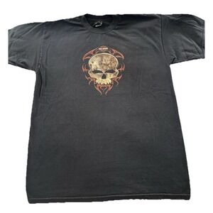 Harley-Davidson Men's Short Sleeve T-Shirt XL Union City TN Biker Skull Flame